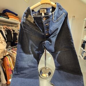 #05 LOGO by Lori Goldstein Blue Relaxed Jeans Classic Style